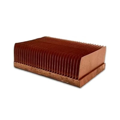 Dissipador de calor revestido de cobre de fornecimento de fábrica - Dissipador de calor eletrônico de cobre vermelho, especificações completas e personalizáveis